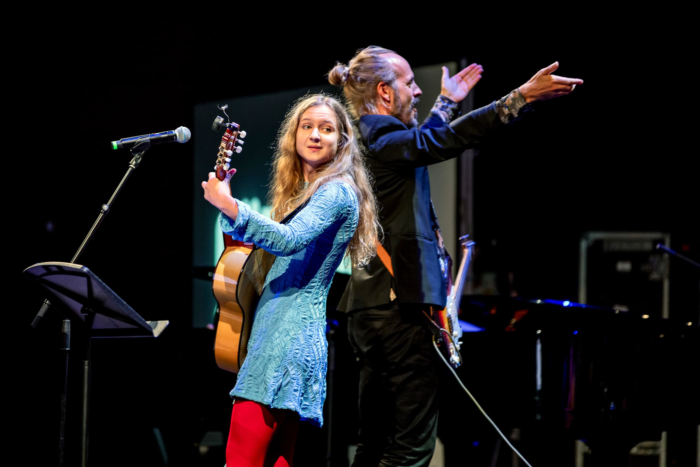 Charity concert for Göteborgs Stadsmission, here with Katarina Hemlin and Simon Ljungman.